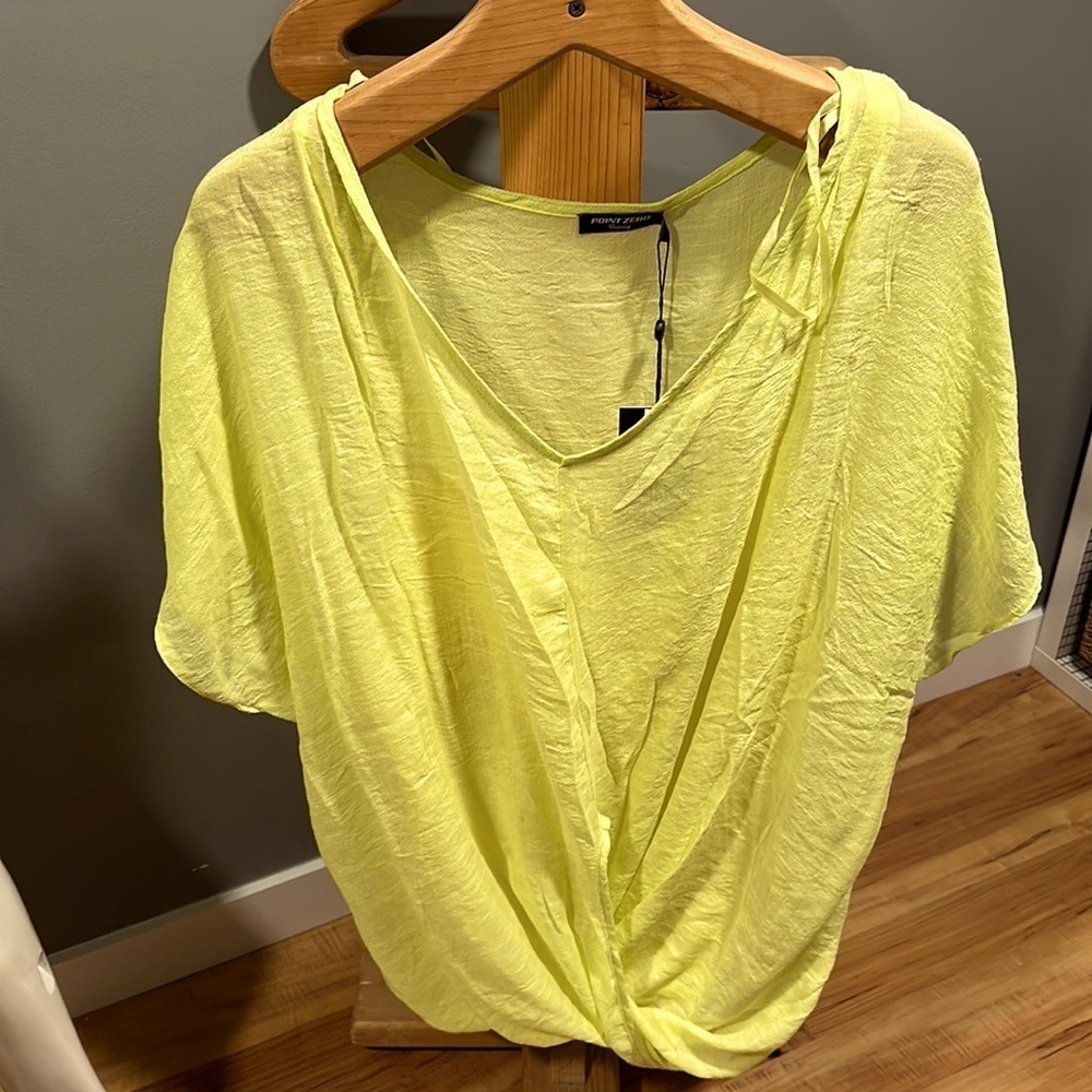 Point Zero bathing suit cover or summer top colour lemon. 1X NWT